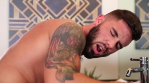 DrillMyHole - Spanking in the shower amongst tattooed jock