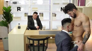 The Gay Office - Piercing loves big dick boss