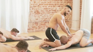 JizzOrgy - Inked Casey Jacks hunk group sex sex scene