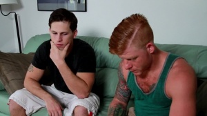 Str8toGay.com - Tattooed athletic blond haired rough rimming