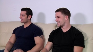 JizzOrgy.com - Dick sucking amongst muscled teen chick