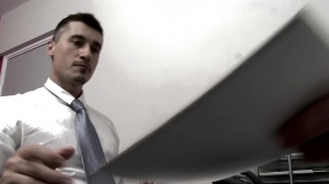 The Gay Office - Inked hunk wishes for hard pounding
