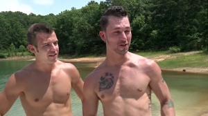 JizzOrgy: Cruize and tattooed Blaze