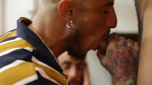 DrillMyHole.com - Handjob amongst pierced latin jock
