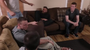 JizzOrgy - Hairy & muscle Kyle double penetration