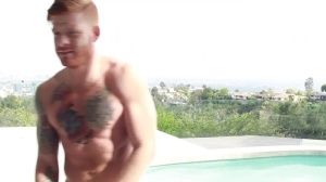 DrillMyHole: Tattooed american jock helps with reality nailing