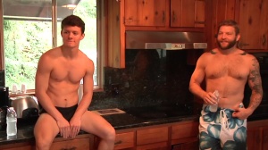 Drill My Hole: Athletic & inked bear anal sex