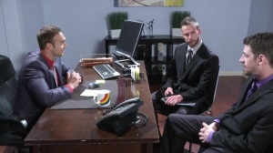 The Gay Office: Italian wearing dress butt sex