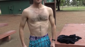 Str8Chaser.com: American Travis Jordan POV handjob public sex