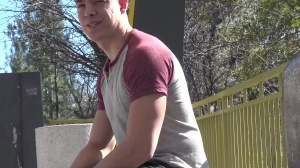 Str8 Chaser: Athletic jock impressed by big dick guy