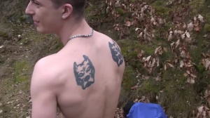 CzechHunter.com: Tattooed gay handjob public sex