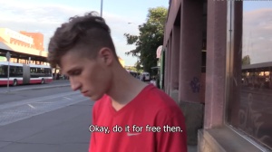 CzechHunter - Young mature sucking cock scene