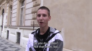 Czech Hunter: Cute gay blowjob cum video