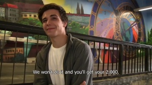 Czech Hunter: Czech dude handjob indoor