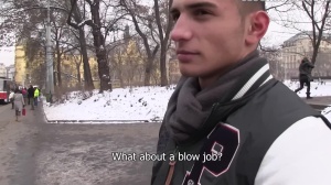 Czech Hunter: Handsome granny blowjob for money