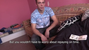 DebtDandy: Young amateur rushes handjob