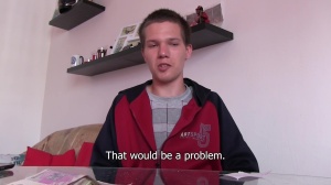 Debt Dandy: Young friend quick butt fuck