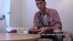 Debt Dandy: Gorgeous very slim gay fetish gaping outdoors