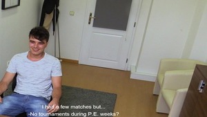 DirtyScout: Hot supermodel butt pounded in office