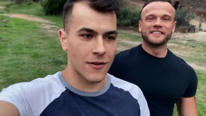 SeanCody: Sean and athletic Ayden bareback doggy in the bed