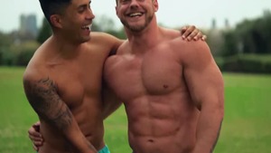 SeanCody: Cock sucking with muscle Brock and tattooed Asher
