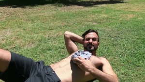 Str8 Chaser: American doggy fucks outdoors