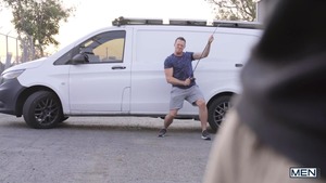 DrillMyHole: Toys action outdoors with athletic american twink