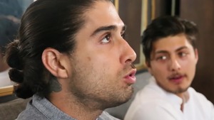 DrillMyHole: Long hair & muscled twink 69 in office