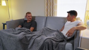 Str8toGay.com - Long haired Kaleb Stryker doggy style scene
