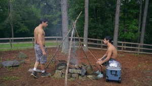 Str8togay.com: Ty Mitchell next to muscle Kaleb Stryker blowjobs