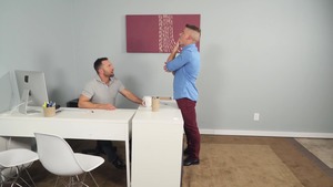 TheGayOffice: Rough nailing next to inked american twink boy