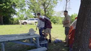 Drill My Hole: Inked american has a thing for rough nailing