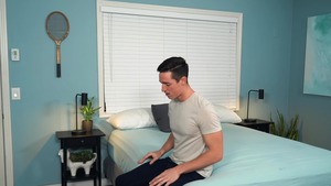 DrillMyHole: Inked athletic american twink boy 69 in the bed