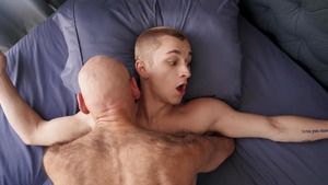 DrillMyHole - American cum on face in the bed