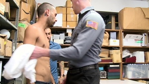 Young Perps: Latino Chance Summerlin in skirt in office