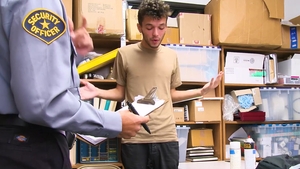 Young Perps: Kai Falco beside attractive Mike Maverick cumshot