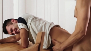 Brother Crush - Breeding on the table amongst thick girlfriend
