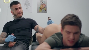 BROMO.com - Pierced Fly Tatem bareback cumshot indoor