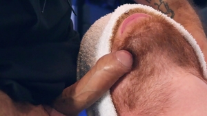 DrillMyHole.com: Muscled latin gay digs clean blindfolded