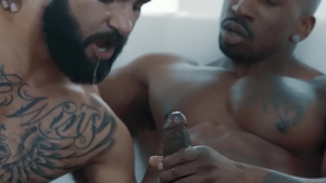 Noir Male: Latin Zaddy interracial bang