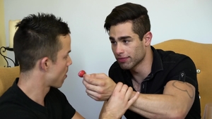 Icon Male: Athletic hairy latin gay masturbating in HD