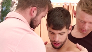 Next Door Originals: Athletic big dick Mathias threesome