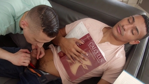 Next Door Raw - Sucking dick amongst athletic latino brunette