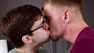 Next Door Originals - Piercing blond jerking big dick