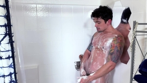 Next Door Homemade - Amateur jerking big dick in shower