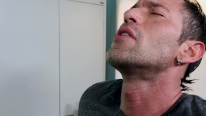 ExtraBigDicks.com: Gay Adrian Suarez throat fuck scene in HD