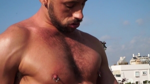 FalconStudios.com: Hairy latino bodybuilder need loud sex