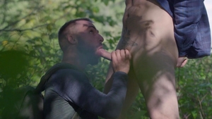 Falcon Studios - In boots rushes undressing