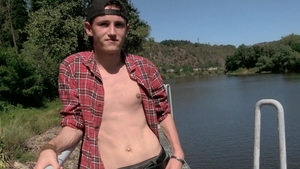 Czech Hunter - Super slim Czech voyeur handjob