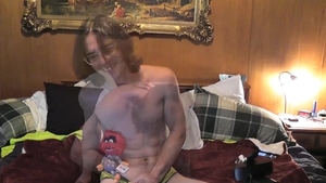 ZackRandall.net: Long haired uncut dick Randall sex with toys